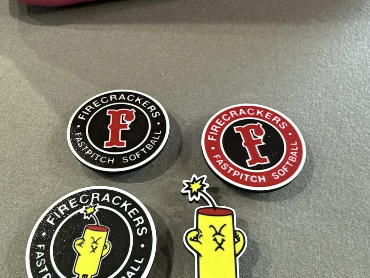 Firecrackers fastpitch softball team coins